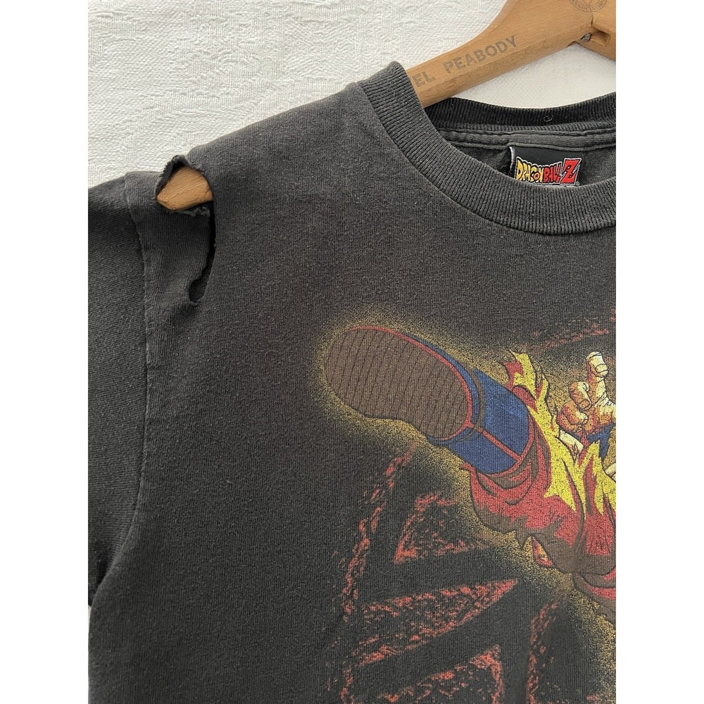 Dragonball Z Super Saiyan Goku Youth Medium USA Vintage Thrashed 2000 T-Shirt - Picture 11 of 12